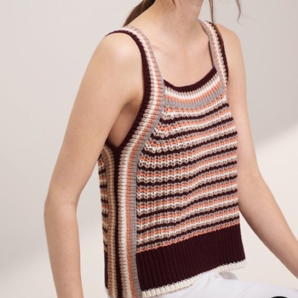Wilfred Knit Striped Sleeveless Top
